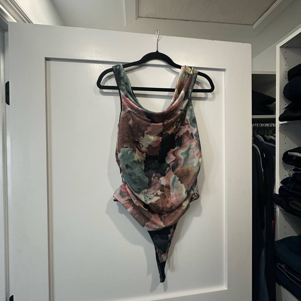 Fashion Nova Floral Print Bodysuit